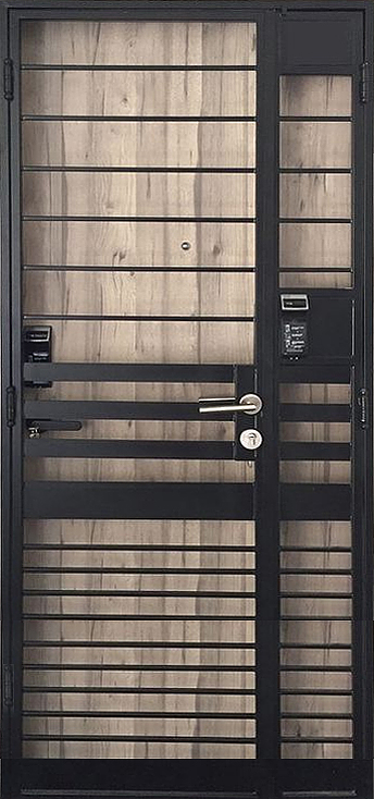 Дверь решётчатая с выводом под СКУД ЛД-220